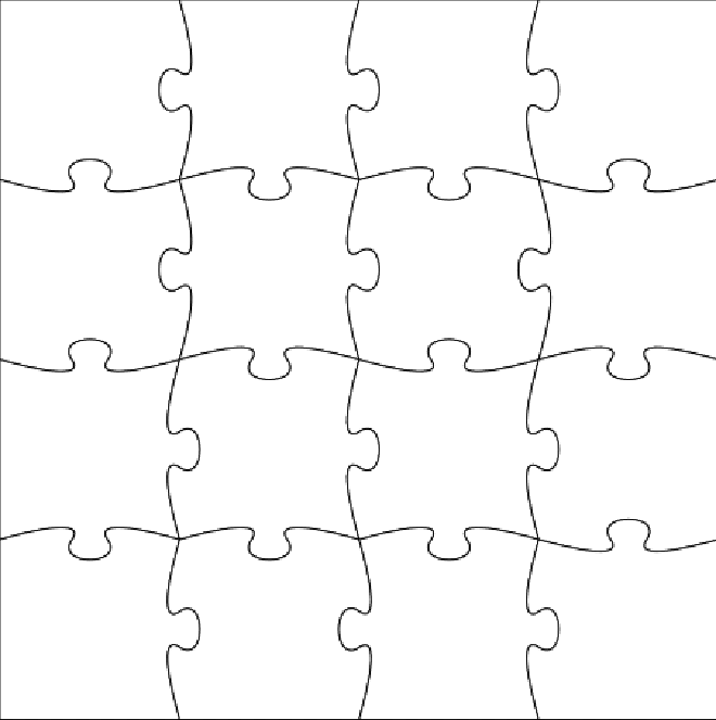 Puzzle Cut Template SVG File